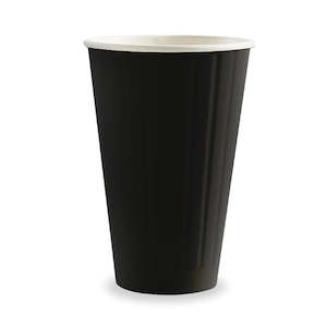 Sweets: Biopak Double Wall Paper Cup Black Aqueous 16oz 460ml 90mm Carton 600