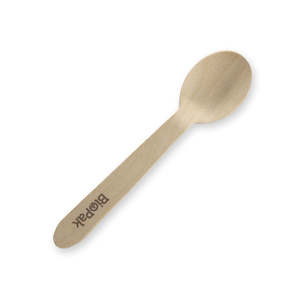 BioPak Teaspoon 100% FSC Certified Wooden 100mm Pack 2000