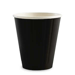 Biopak Double Wall Paper Cup Black Aqueous 8oz 295ml 90mm Carton 1000