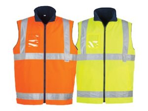 Health Safety: Syzmik Hi Vis Lightweight Fleece Lined Vest Orange