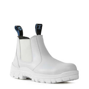 Health Safety: Bata Hercules White Slip On Boot White