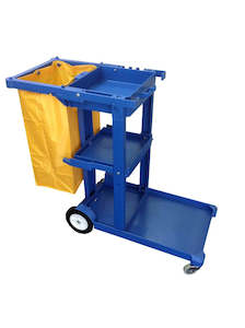 Hot Sellers Auto: Blue Janitor Cart