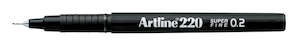 Hot Sellers Auto: Artline 220 Fineliner Pen Super Fine 0.2mm Black