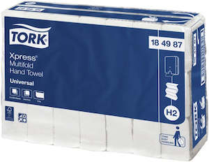 Tork Hand Towel Xpress Multifold Slimline Universal 1 Ply 184987 H2 230 Sheets W&hellip;