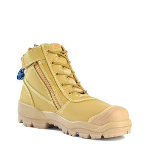 Safety Boots: Bata Horizon Ultra Wheat Zip Sided Safety Boot