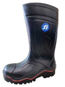 Bata X-rubber Pu Safety Gumboot Black