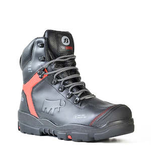 Safety Boots: Bata Mammoet Anchor Black Zip Sided Safety Boot Black