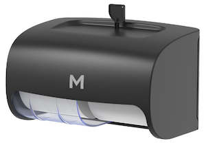 Soaps And Toiletries: Horizontal Toilet Roll Dispenser Black 2 roll capacity (1 dispenser)
