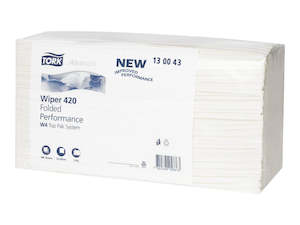 Hygiene: Compare Tork W4 Wiping Paper Plus Folded 2 Ply 130043 White 200 Sheets Carton of 5