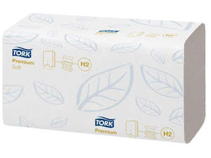 Hygiene: Tork H2 Premium Xpress Soft Multifold Hand Towel 2 Ply White 150 Sheets per Pack 100289 Carton of 21