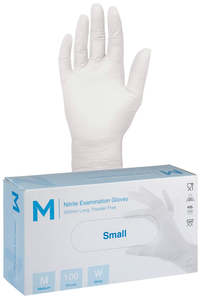 Nitrile White Gloves 5.0g Small (1000 gloves)