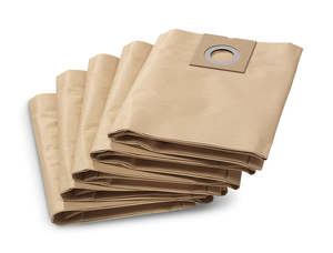 Machinery Equipment: Karcher Paper Filter Bag Brown Pack of 10 97553580