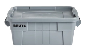 Rubbermaid: rubbermaid-brute-53l-tote-with-lid-gray