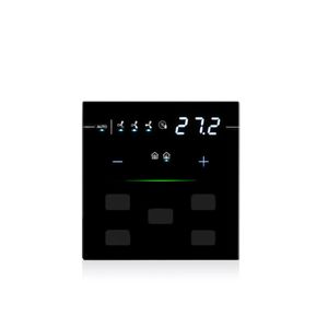 Eelectron KNX Capacitive Thermostat Black (Hotel) Direct Control