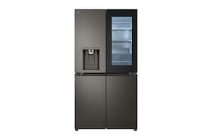 French Door: GF-V700BSLC LG 642L Black Stainless French Door Fridge
