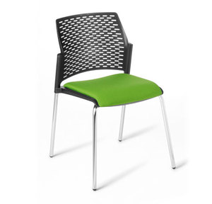 Cafe & Stacker Chairs: EOS Punch Cafe Chair Upholstered Seat