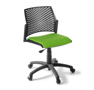 Guest Chairs: EOS Punch Swivel, Seat Upholstered