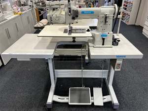 Sewing Machines: Mirsew Cylinder Arm Walking Foot Sewing Machine with Flat Bed Insert