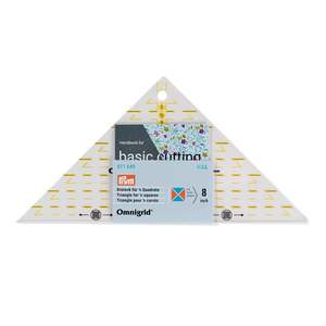 Prym Omnigrid Triangle Ruler – ¼ Square Triangle to 8 Inch