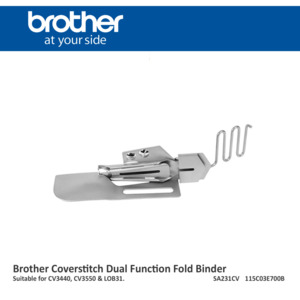 Domestic Coverstitch Machines: Brother Double Fold Binding Attachment. SA231CV