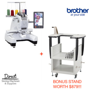 Brother Sewing Machines: Brother PR680W Embroidery Machine with INCLUDED STAND - 6 Needles, Wireless Ready