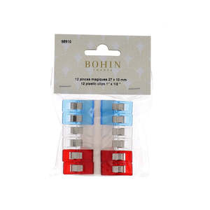 Bohin Sewing Clips - Pack of 12