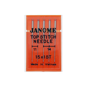 Janome Needles: Janome Top Stitch Needles 151x1ST. Assorted Sizes