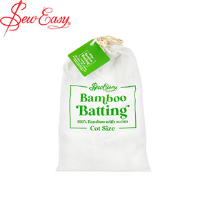 Fabrics: 100% Bamboo Batting with Scrim - Pre Cut Cot Size - 50x60"