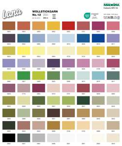 Embroidery Thread: Madeira Lana No. 12 Wool/Acrylic Machine Embroidery Thread