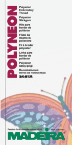 Embroidery Thread: Madeira PolyNeon Physical Colour Card