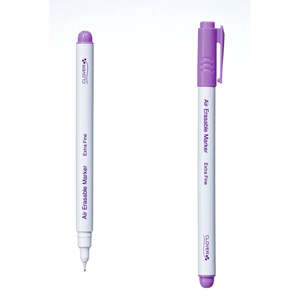 Chalks Markers Pens Pencils: Clover Air Erasable Marker Purple (Extra Fine Tip)