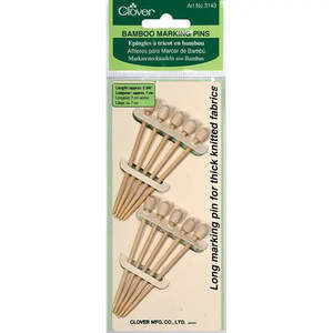 Clover Bamboo Long Marking Pins for Thick Knit Fabrics