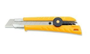 OLFA 18mm Heavy-Duty Utility Knife L-1 – Snap-Off Blade Cutter for Fabric, Leather & More