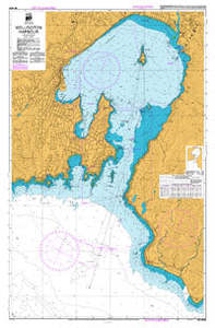 LINZ NZ4633 Wellington Harbour Paper Chart