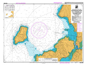 LINZ NZ4632 Approaches to Porirua Harbour Chart