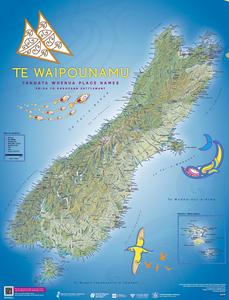 Nautical Charts: Aotearoa Te Reo Place Names - Te Waipounamu (South Island)