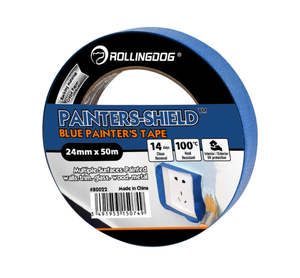International Paint: Blue Painters Masking Tape 24mm x 50m – Multi-Surface Clean Removal Tape