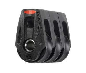 Ronstan 20mm Ball Bearing Pulleys: Ronstan RF25309 Triple Lashing Block 20mm – Ball Bearing Pulley