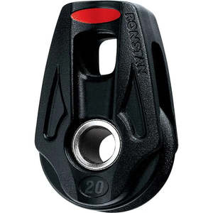 Ronstan 20mm Ball Bearing Pulleys: Ronstan RF25109 Single Lashing Block 20mm – Ball Bearing Pulley