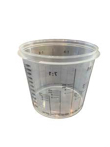 Heavy-Duty Plastic Paint Measuring Cup 1100 ml