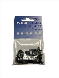 Wild Blue Copper Double Sleeve Crimps