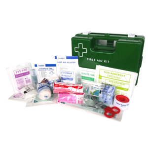 Premium 1-25 Person Industrial First Aid Work Place Kit, Green Plastic Wall Moun&hellip;