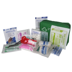 First Aid Kits: Premium 1-5 Person Industrial First Aid Work Place Kit Soft Pack - DTS Medical