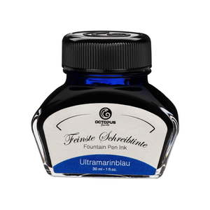 Fountain Pen Inks: Octopus Fluids Fountain Pen Ink Ultramarine Blue (Ultramarinblau) 30ml