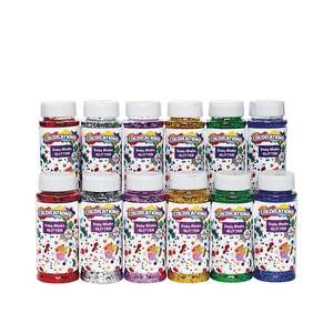 Colorations Easy Shake Glitter - Set of 12 (Gems, Rhinestones, Sequins, Glitter)