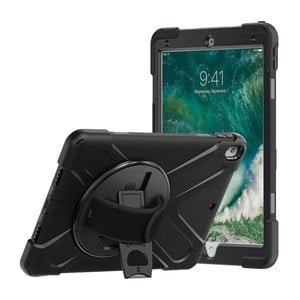 Office Bags Cases: Strike Apple iPad Pro 10.5" Rugged Case with Hand Strap & Lanyard Shoulder Strap