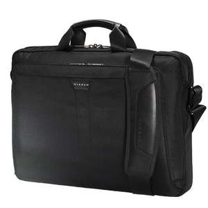 Briefcases: Everki Lunar Laptop Briefcase 18.4'', Magnetic Quick Access Pocket, Discreet Back Stash Compartment, Trolley Handle Pass-through Strap, Two-way Adjustable Shoulder Strap