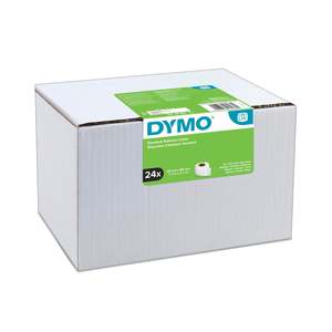 Dymo Label Tapes: Dymo LabelWriter Standard Address Labels, 28mm x 89mm, Pack of 24 Rolls (99010)