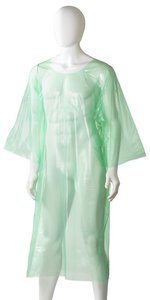 Disposable Polyethylene Splash Jackets, 800mm x 1300mm x 30mu x 200 pieces - Green