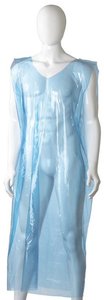 Disposable Polyethylene Sleeveless Apron, 800mm x 1400mm x 30mu x 250 pieces - Blue